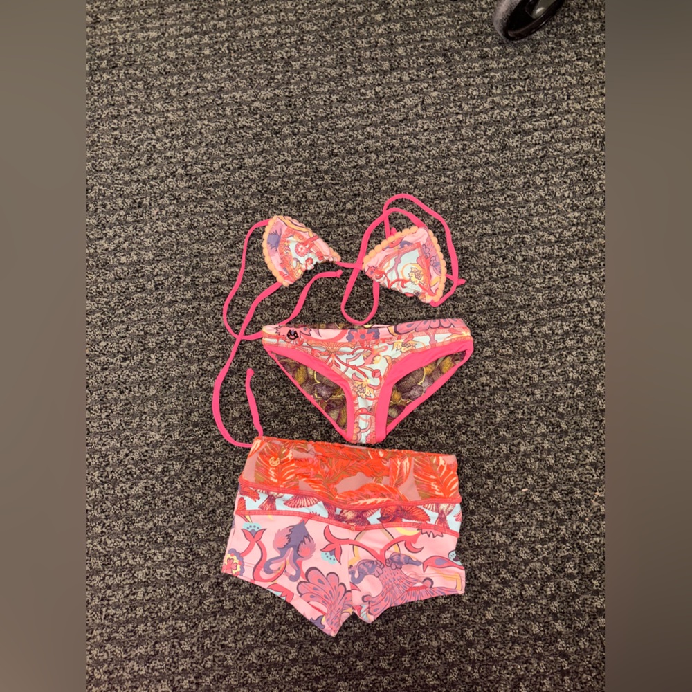 Marysia Kids Pink Print Bikini
